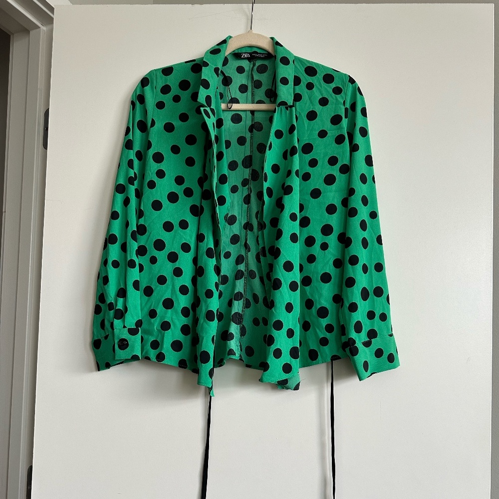 Zara Polka Dot Blouse